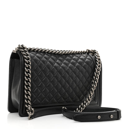 Chanel Caviar Quilted New Medium Boy Flap Black 3 of 12