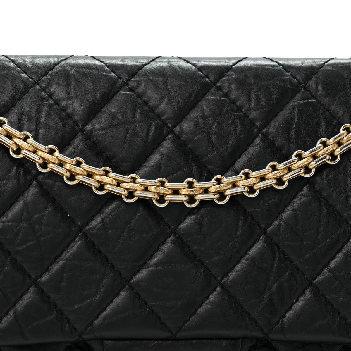 Chanel Aged Calfskin Quilted 2.55 Reissue 226 Flap Black 8 of 12