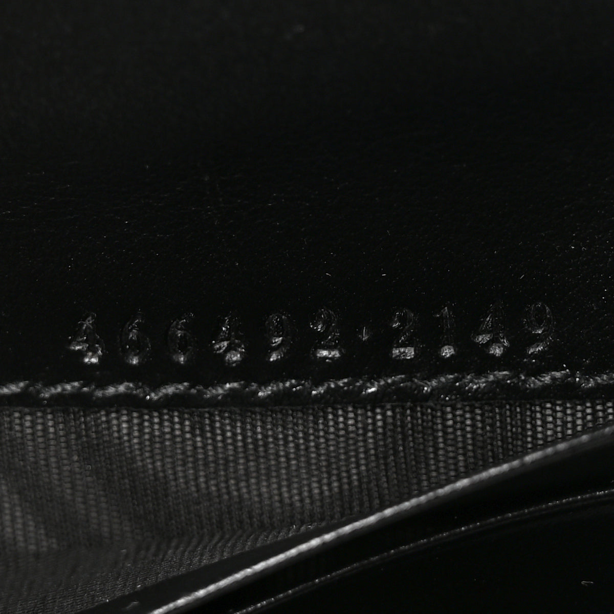 Gucci Calfskin Matelasse GG Marmont Card Case Wallet Black 7 of 8
