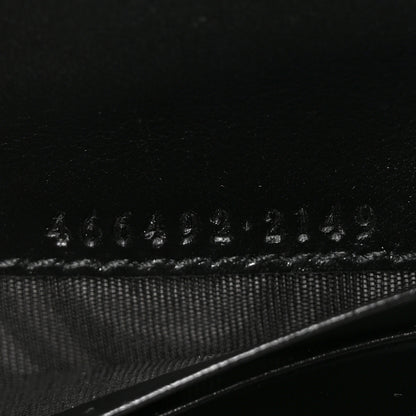 Gucci Calfskin Matelasse GG Marmont Card Case Wallet Black 7 of 8