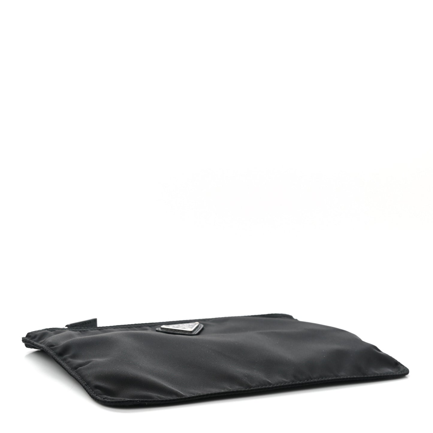 Nylon Tessuto Cosmetic Pouch Black