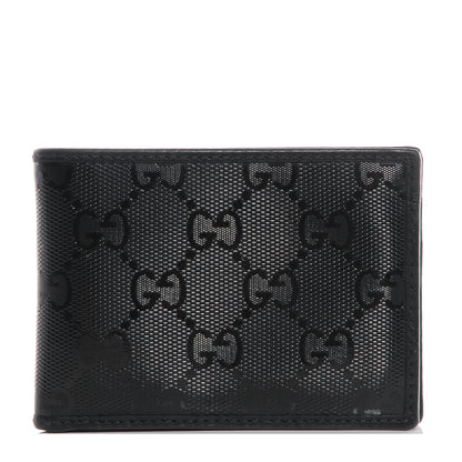 Gucci Imprime Monogram Bi-Fold Wallet Black 1 of 7