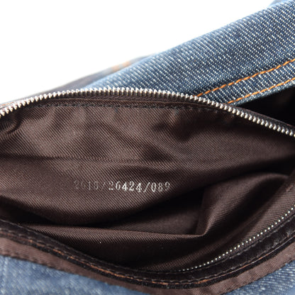 Fendi Denim Baguette Blue 11 of 12