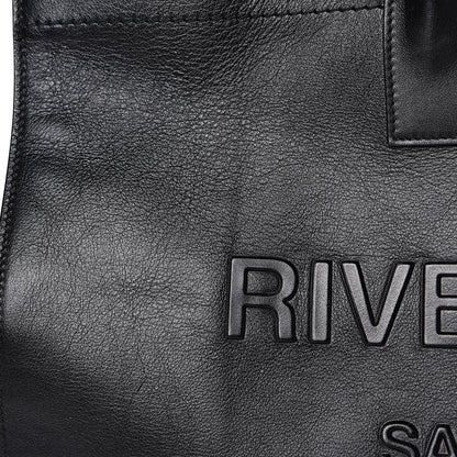 Saint Laurent Vitello Rive Gauche Large Tote Black 10 of 12