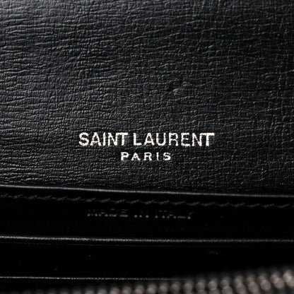 Saint Laurent Calfskin Monogram Sunset Chain Wallet Black 6 of 14