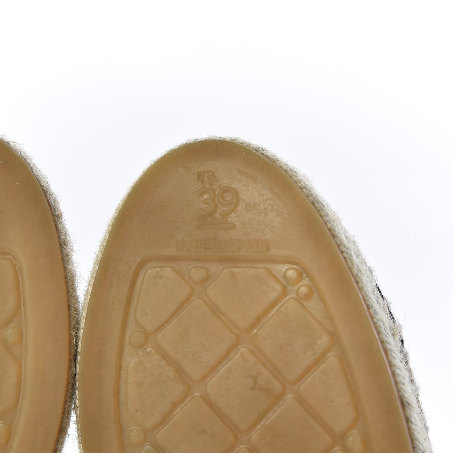 Lambskin CC Espadrilles 39 Beige Black