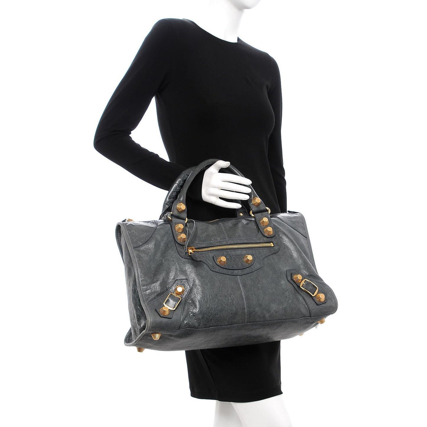 Agneau Giant 21 Gold Hardware Work Anthracite