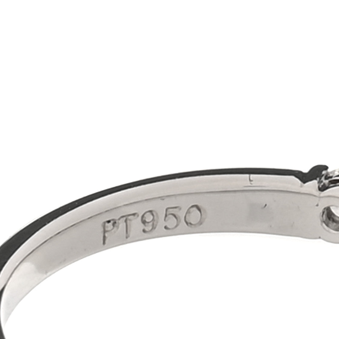 Platinum Diamond 2.2mm Half Circle Forever Band Ring 50 5.5