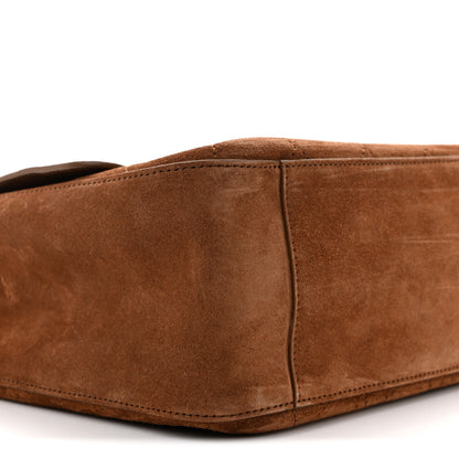 Chanel Suede Calfskin Small Souplissimo Maxi Flap Camel 9 of 10