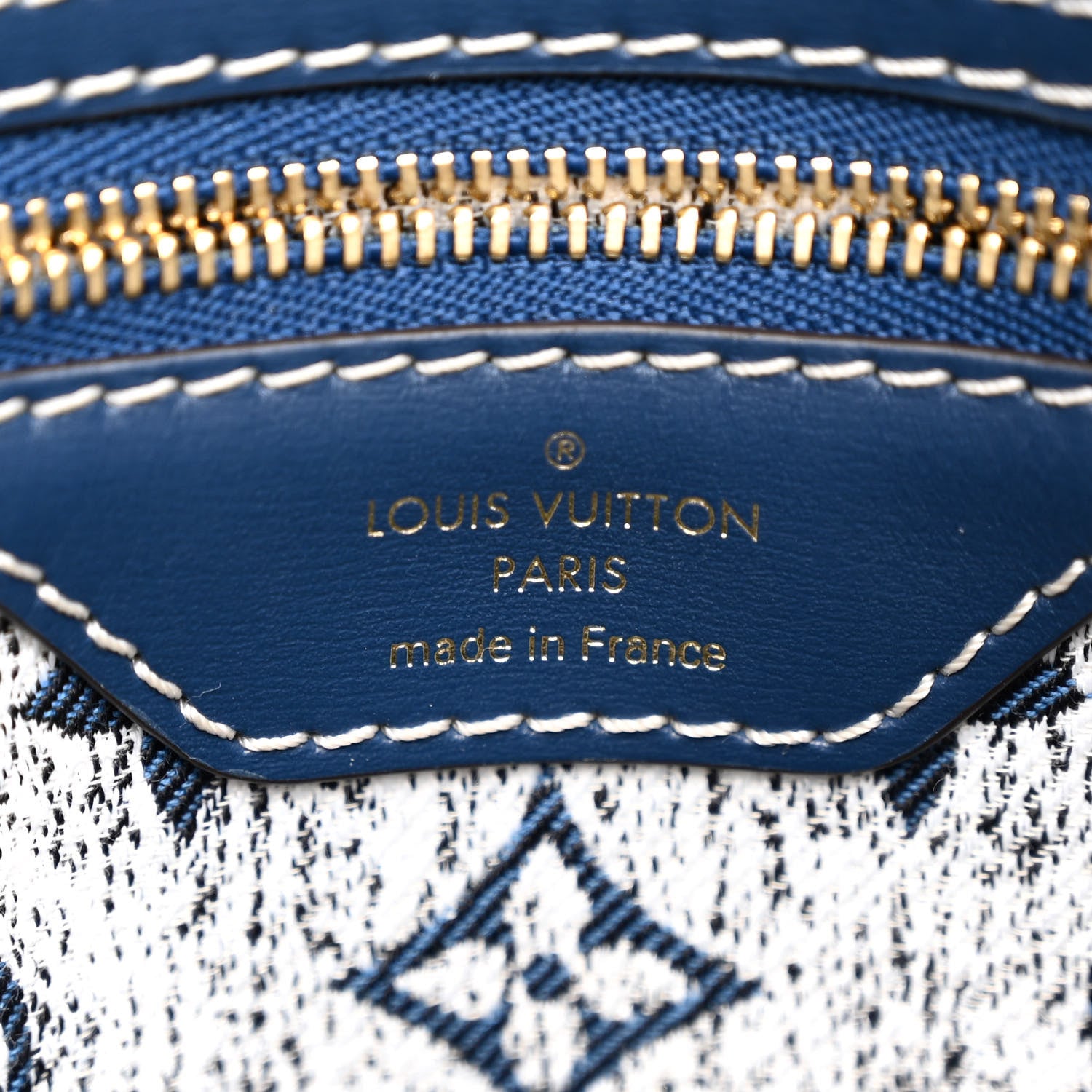 Louis Vuitton Monogram Jacquard Denim Speedy Bandouliere 25 Bleu 6 of 10