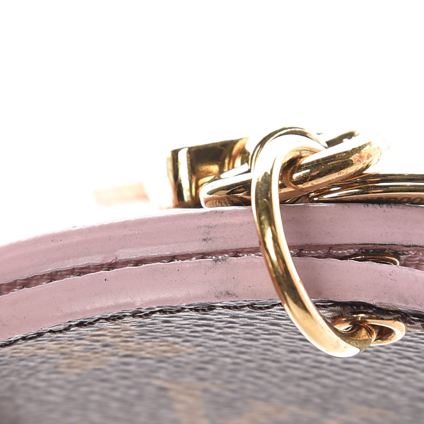 Monogram LV Mirror Bag Charm Key Holder Rose Ballerine