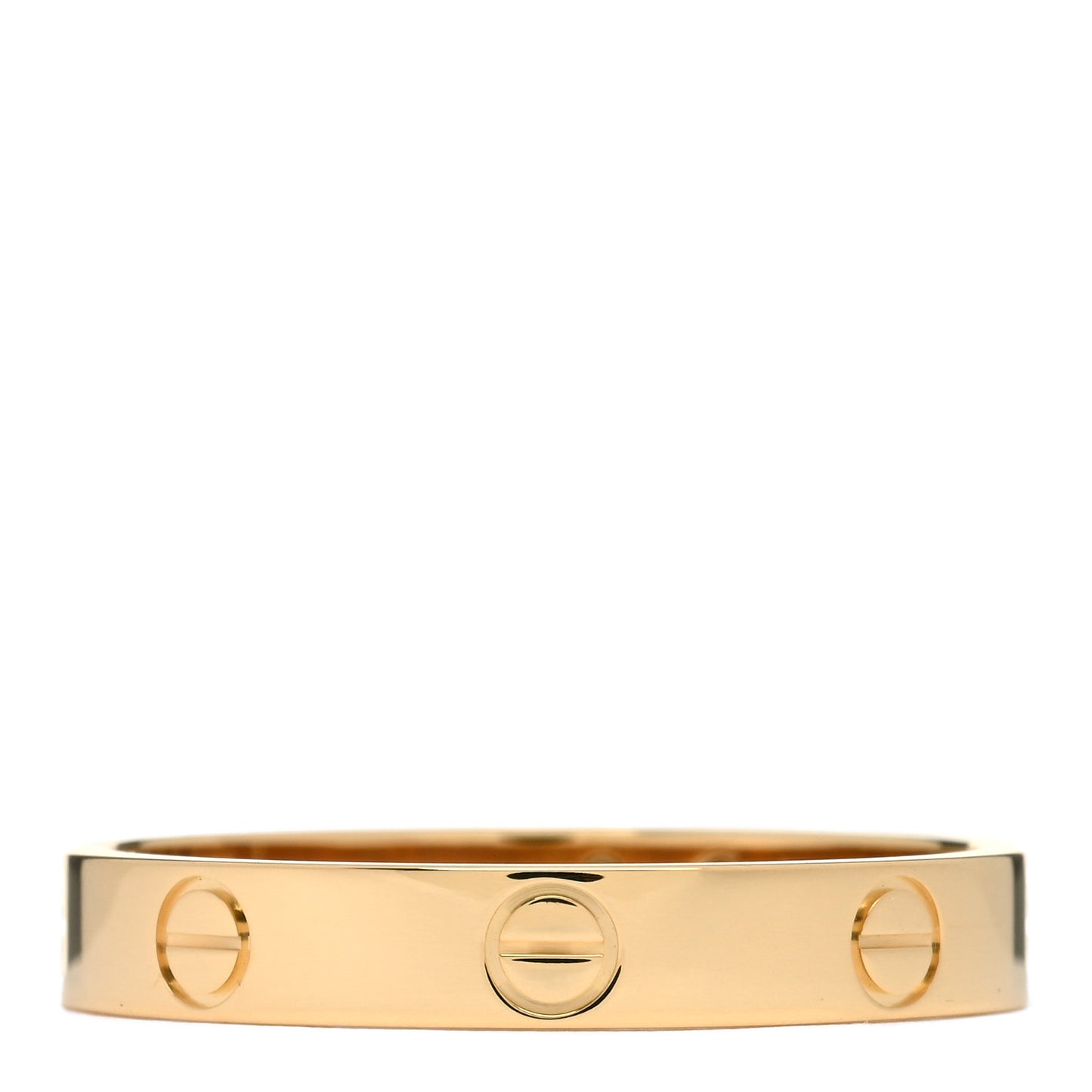 18K Yellow Gold 3.5mm LOVE Wedding Band Ring 61 9.5