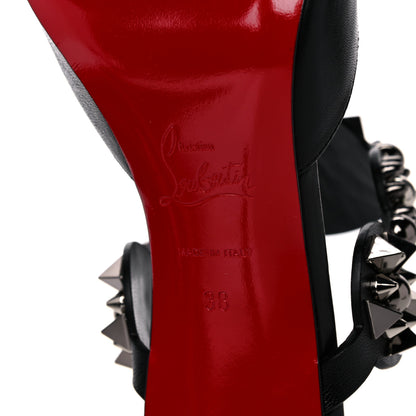Christian Louboutin Nappa Miss Goldora Embellished Mule 38 Black 6 of 9