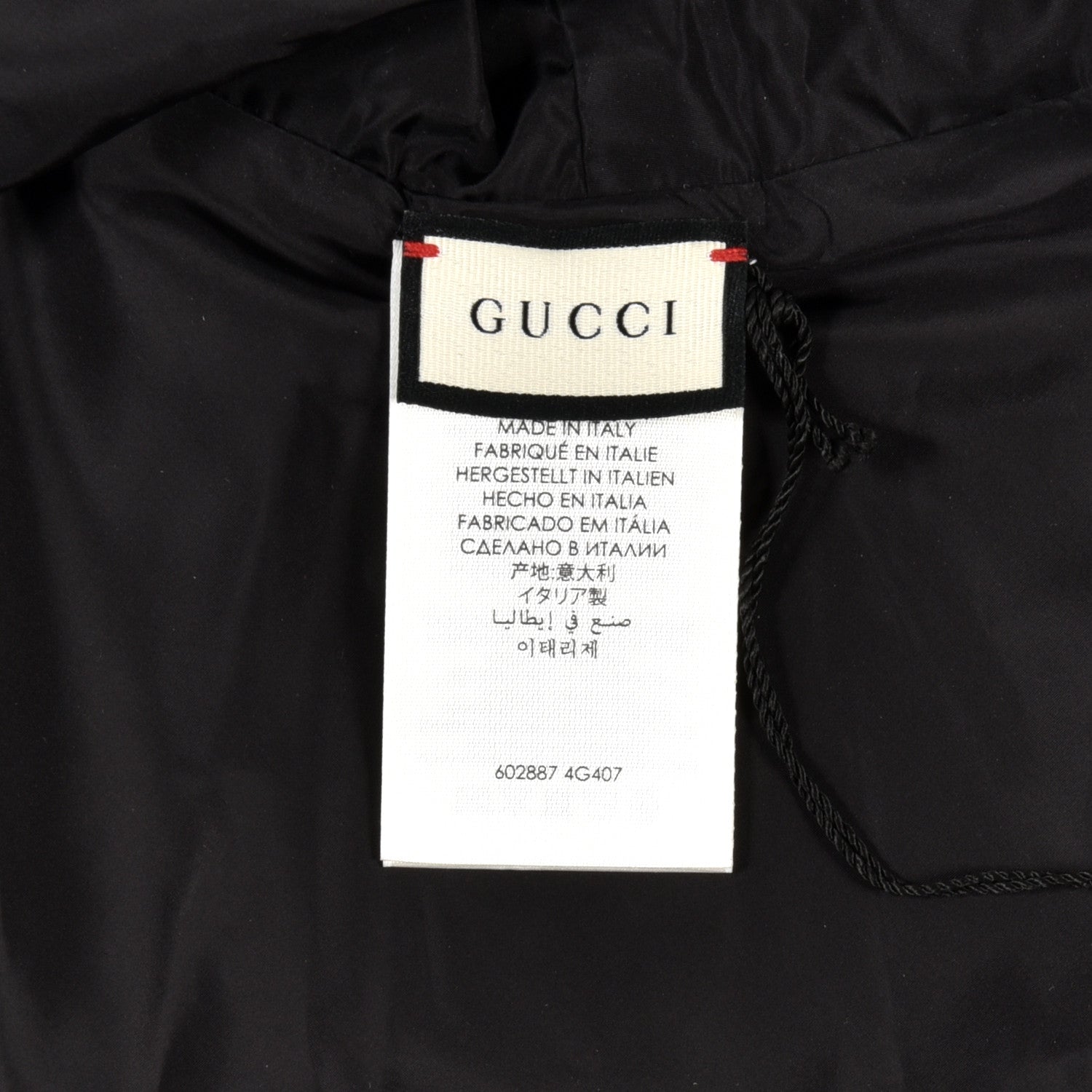 Gucci Silk Nylon Monogram Psychedelic Rain Hood Black 8 of 8