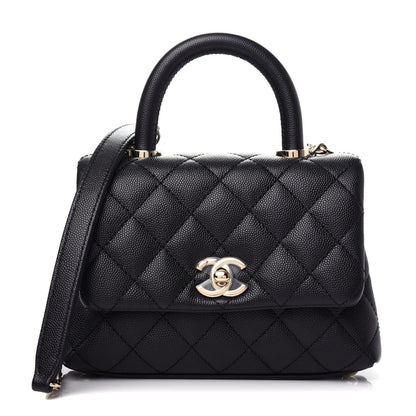 Chanel Caviar Quilted Extra Mini Coco Handle Flap Black 1 of 10