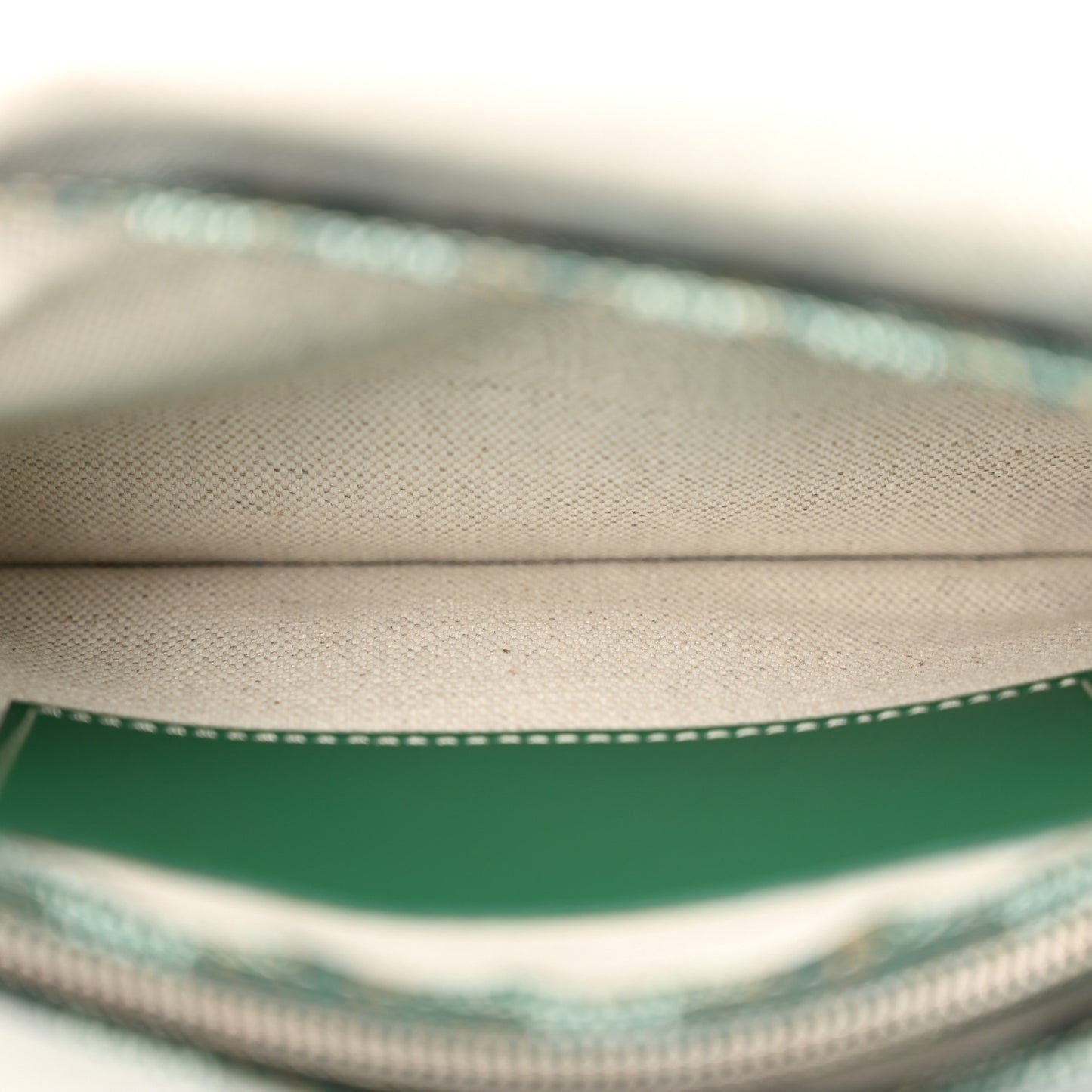 Goyardine Plumet Wallet Clutch Green