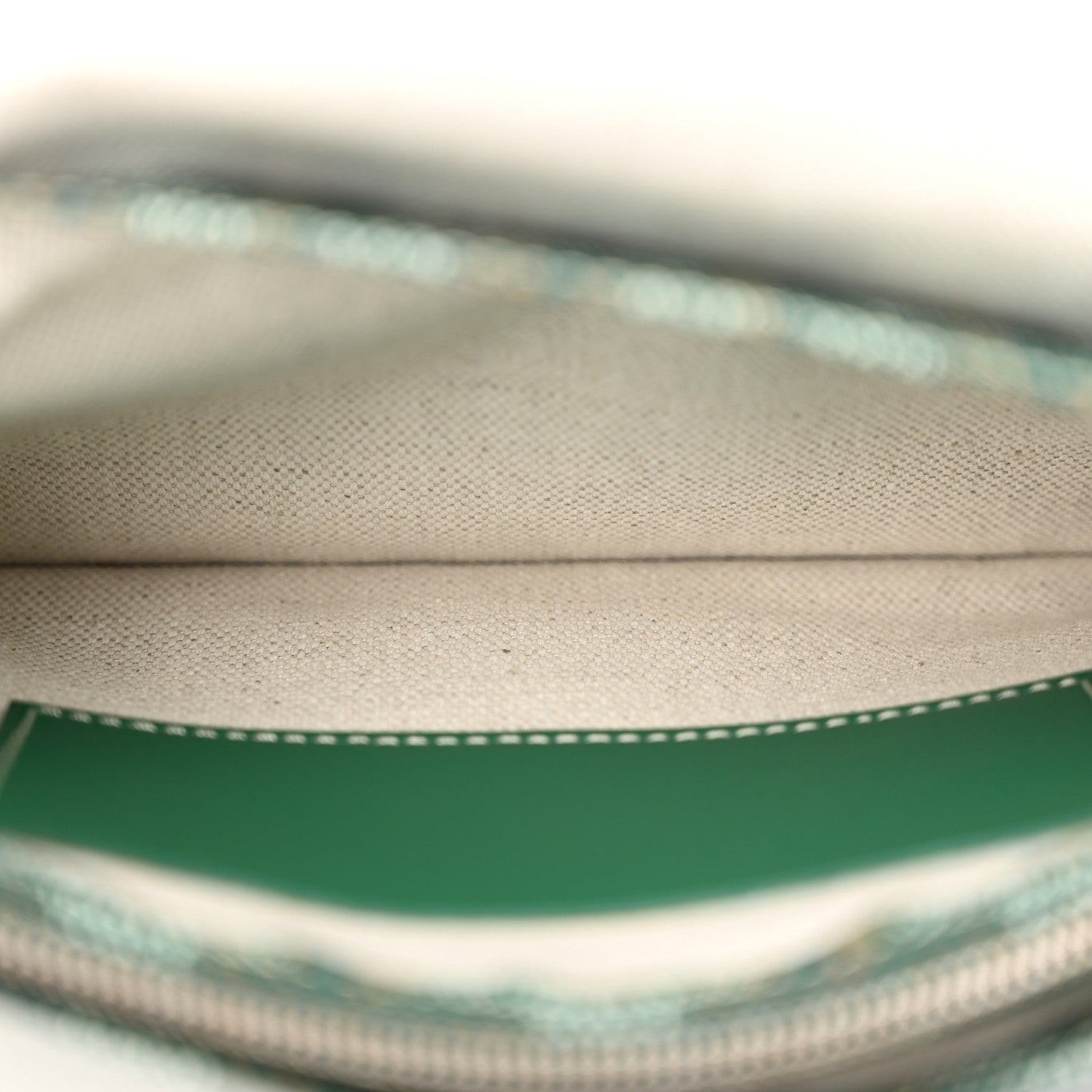 Goyard Goyardine Plumet Wallet Clutch Green 5 of 13