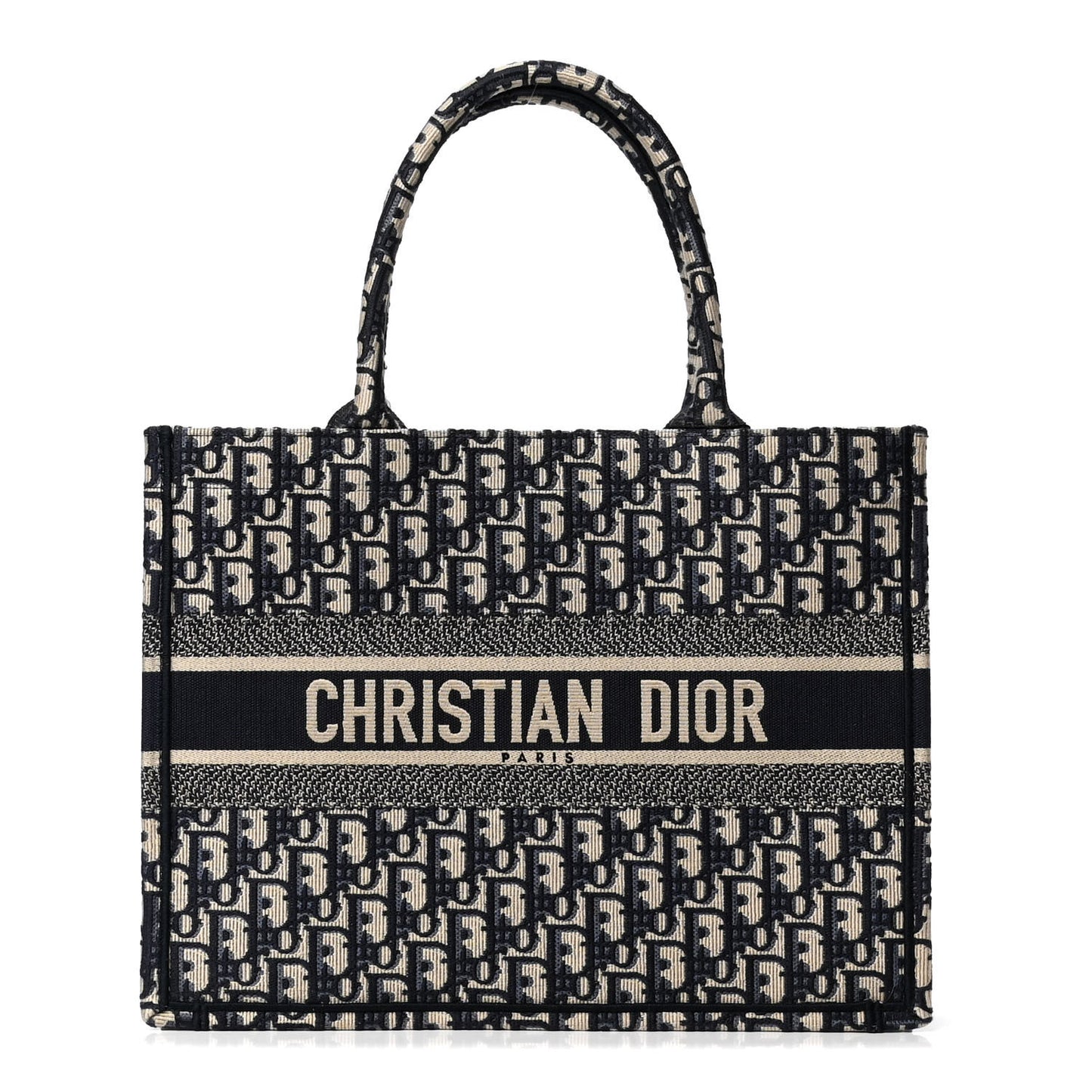 Oblique Medium Book Tote Blue Multicolor