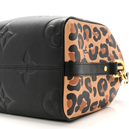 Louis Vuitton Empreinte Monogram Giant Wild At Heart Speedy Bandouliere 25 Black 9 of 9