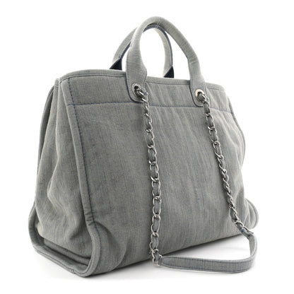 Chanel Denim Medium Deauville Tote Light Blue 4 of 12