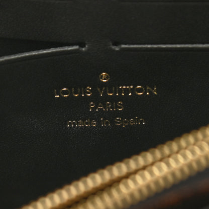Louis Vuitton Damier Ebene Vavin Chain Wallet Black 6 of 11