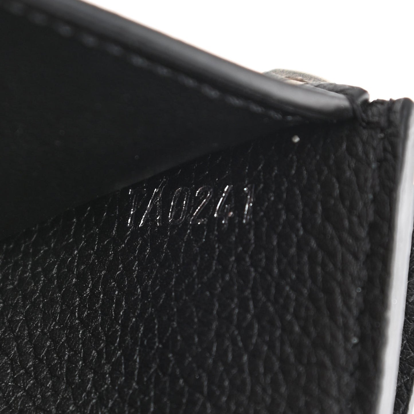 Soft Calfskin My Lockme Compact Wallet Black