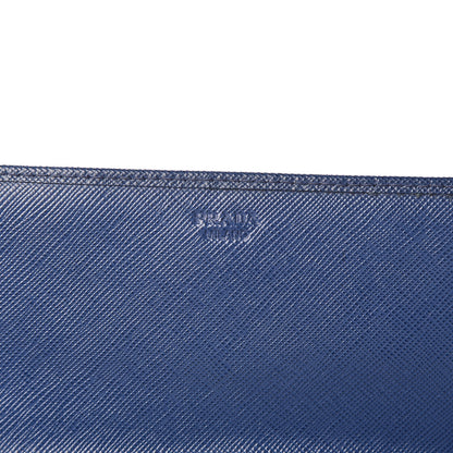 Prada Saffiano Metal Oro Chain Wallet Bleuette 6 of 10