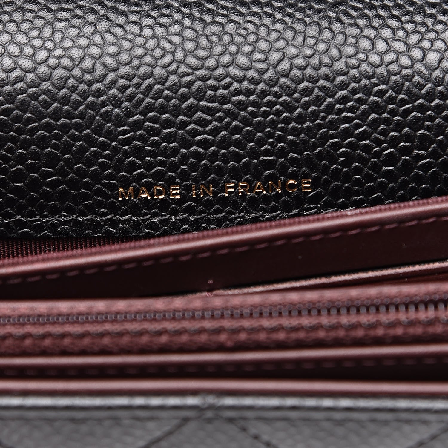 Chanel Caviar Quilted Large Gusset Flap Wallet Black 7 of 11