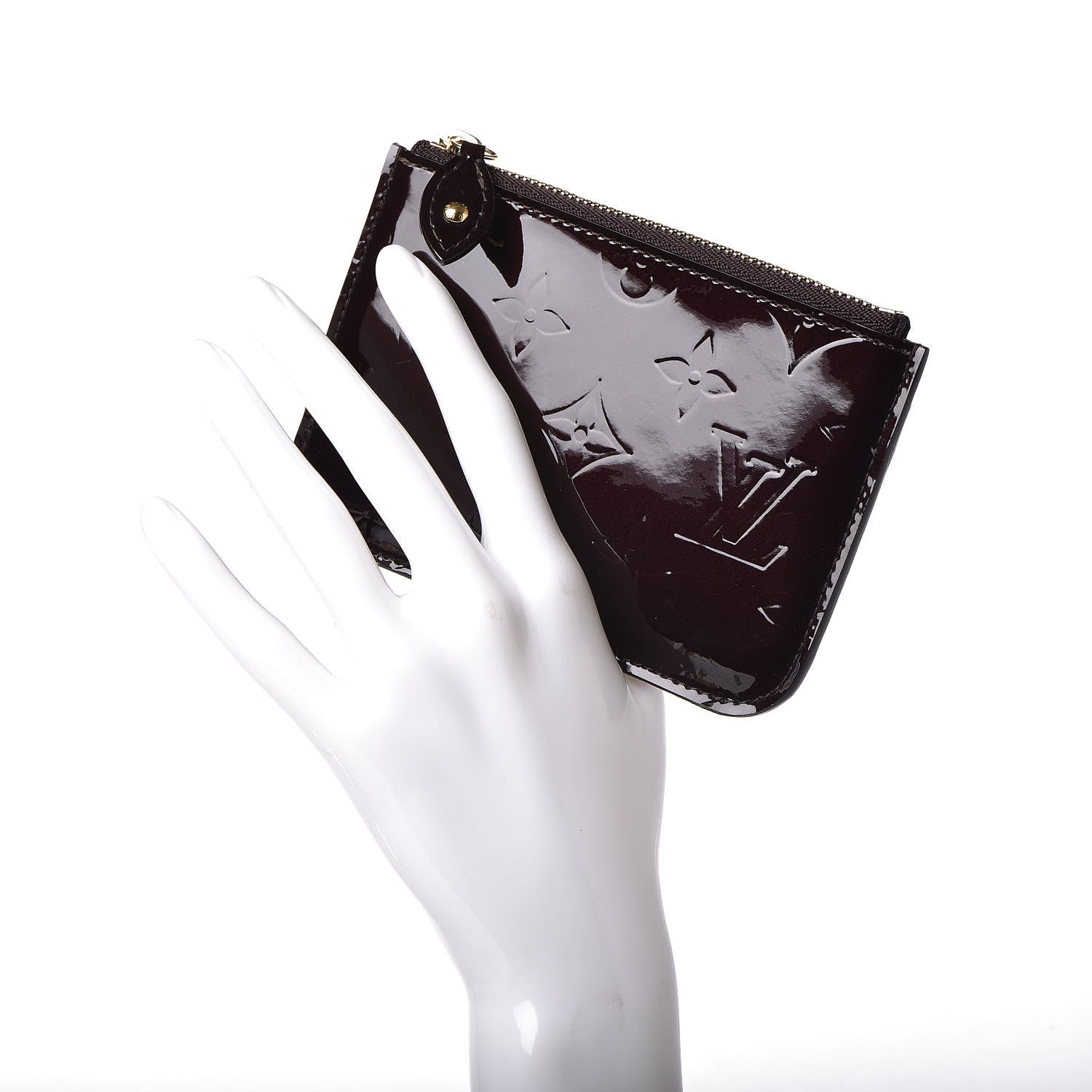 Louis Vuitton Vernis Key Pouch NM Amarante 2 of 9