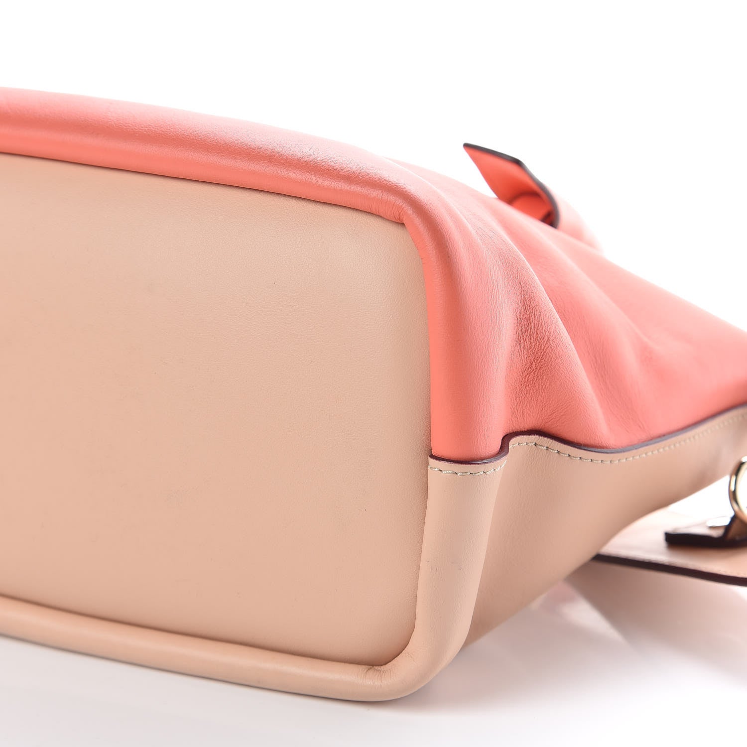 Chloe Smooth Calfskin Small Baylee Tote Blush Nude Coral Pop 10 of 11