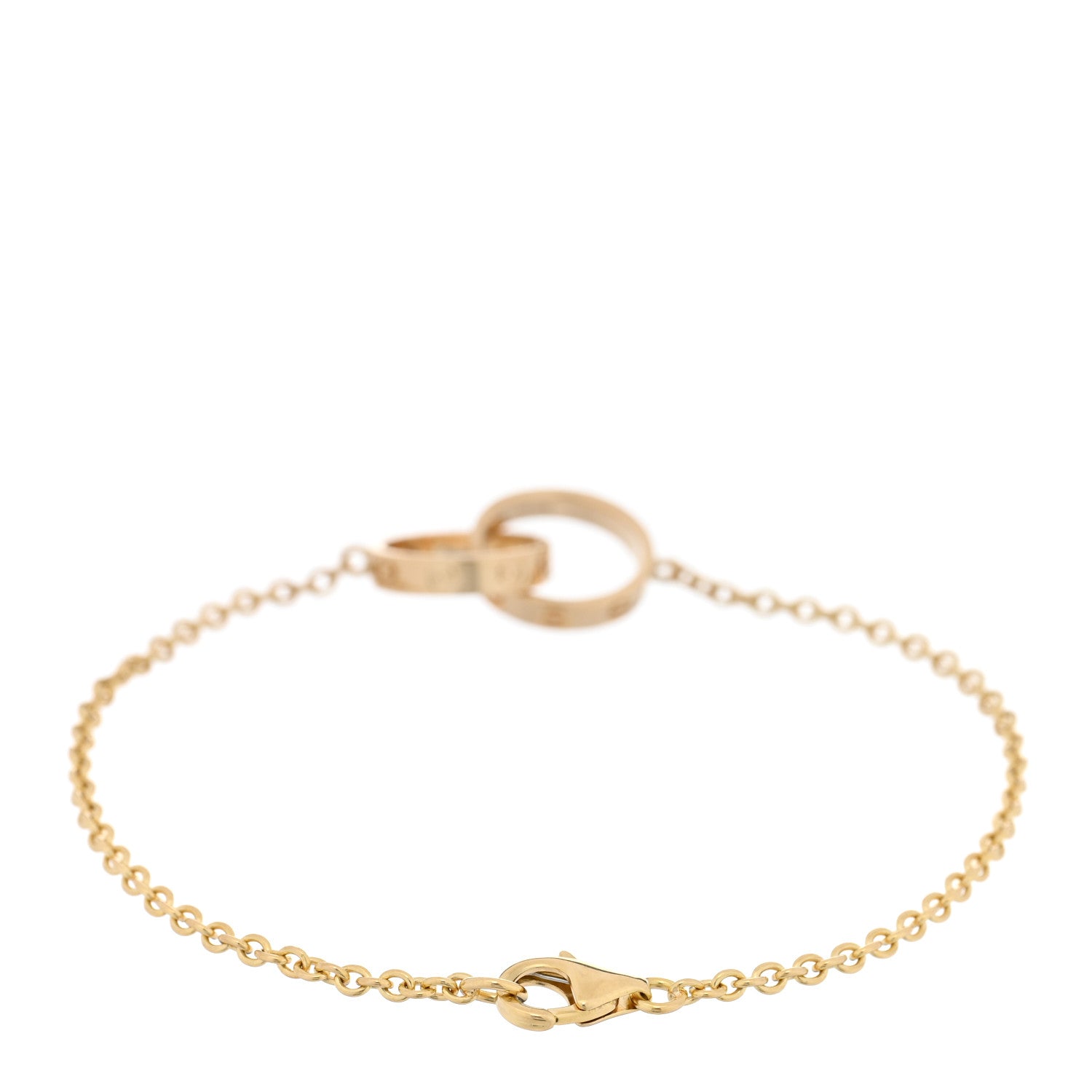 Cartier 18K Yellow Gold Interlocking LOVE Bracelet 2 of 3