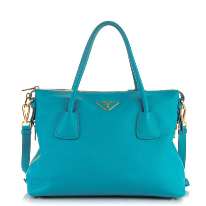 Prada Vitello Daino Side Zip Tote Voyage 1 of 9