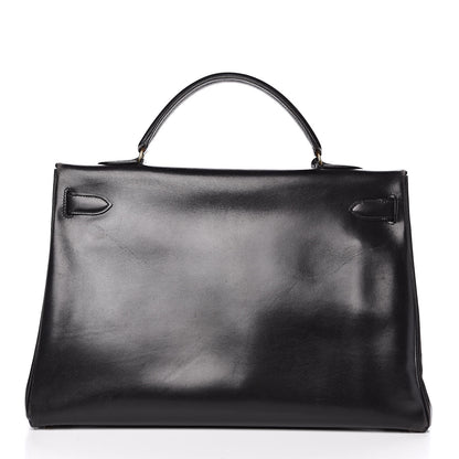 Hermes Box Kelly Retourne 40 Black 4 of 36