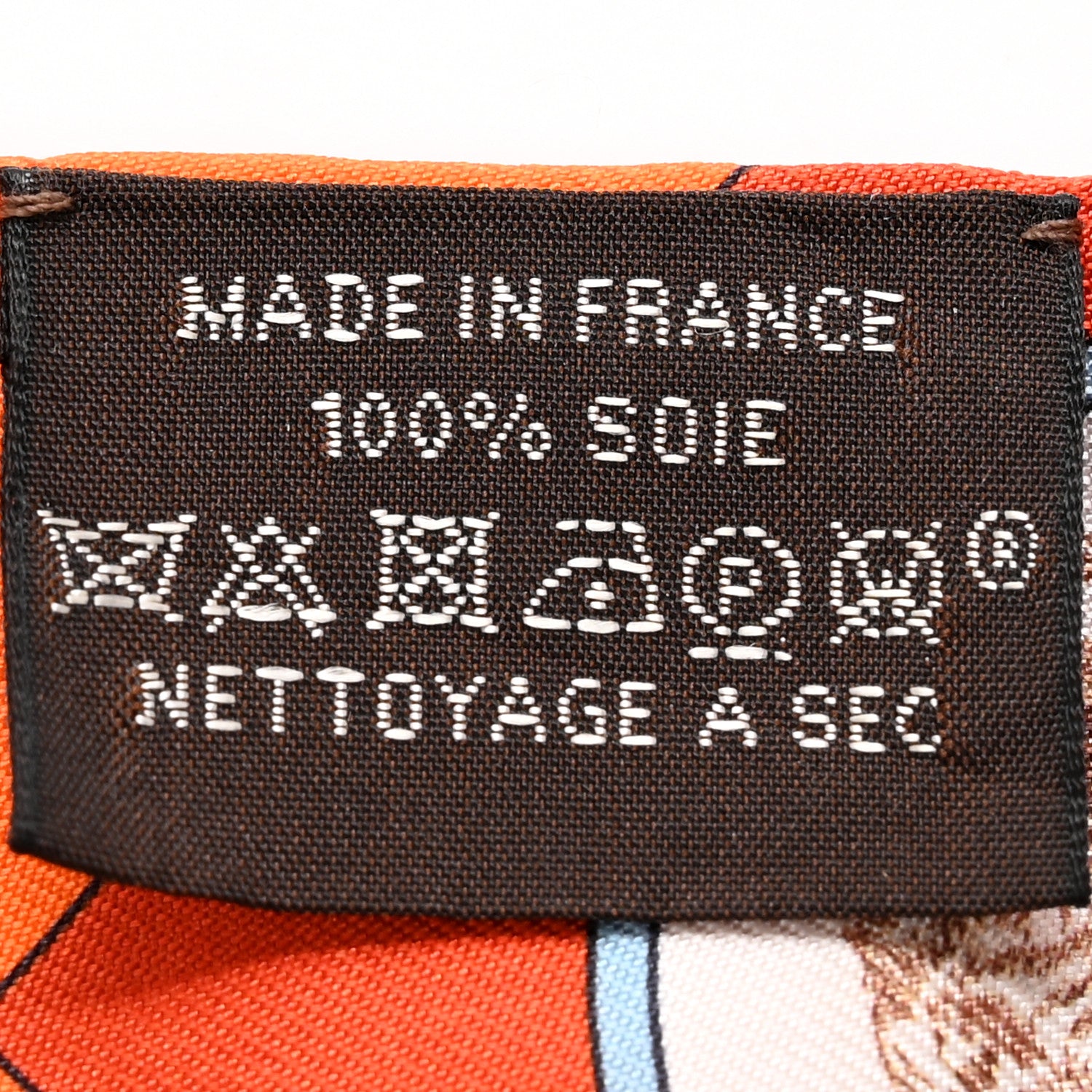 Hermes Silk Colliers et Chiens Twilly Potiron Orange Ciel 4 of 5