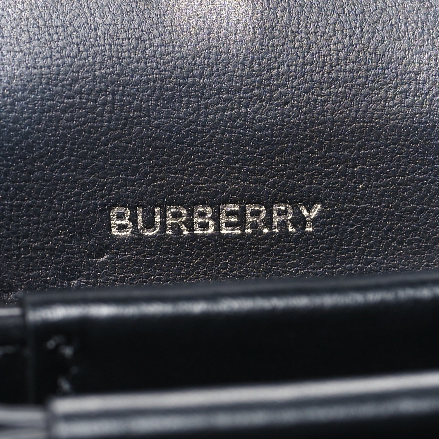 Burberry Calfskin Zebra Wallet on Chain Black White 6 of 11