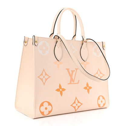 Louis Vuitton Empreinte Monogram Giant By The Pool Onthego MM Cream Saffron 3 of 10