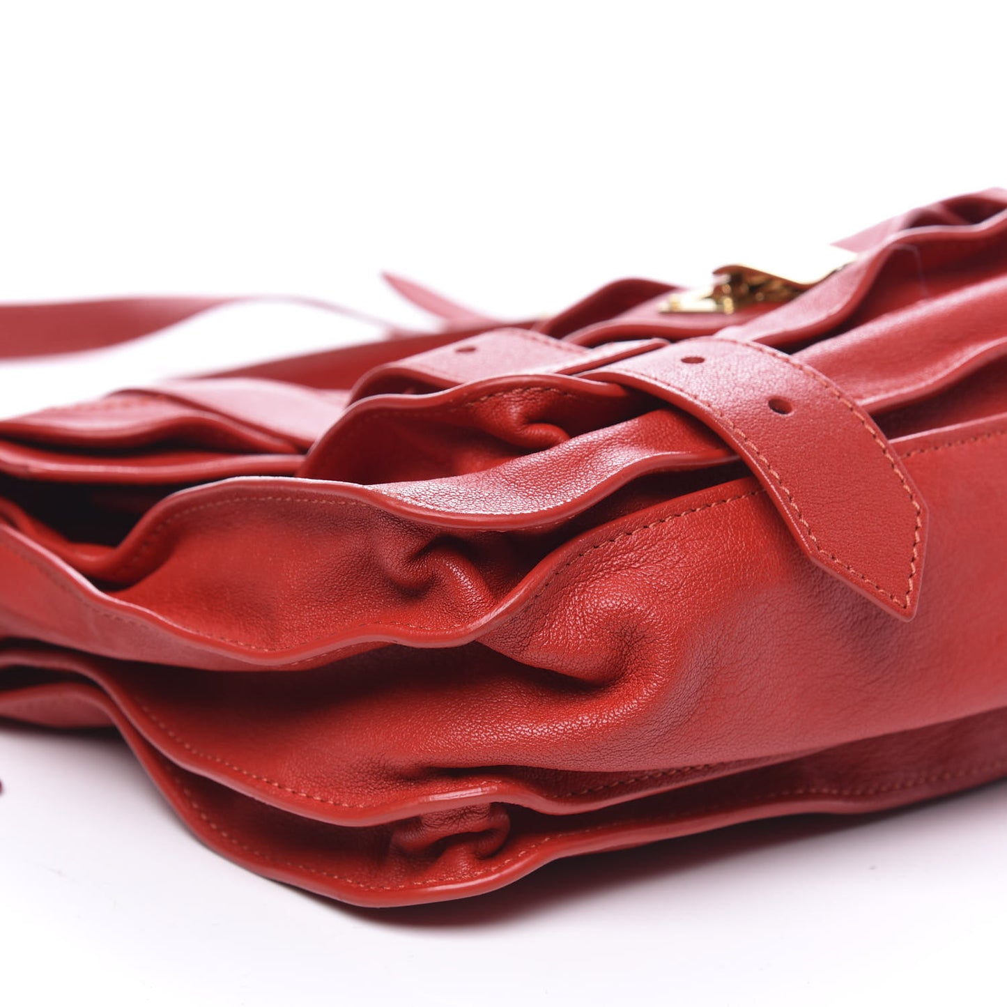 Lambskin Medium PS1 Satchel Red