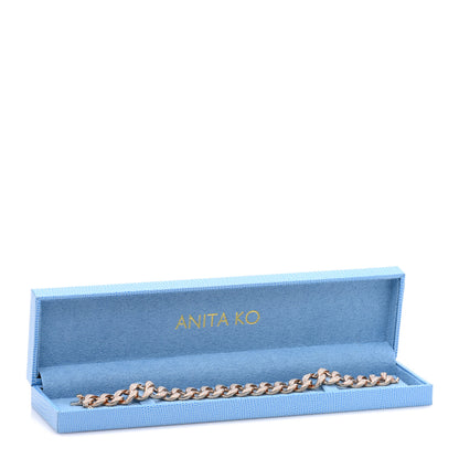 Anita Ko 18K Rose Gold Diamond Hemingway Chain Link Bracelet 4 of 4