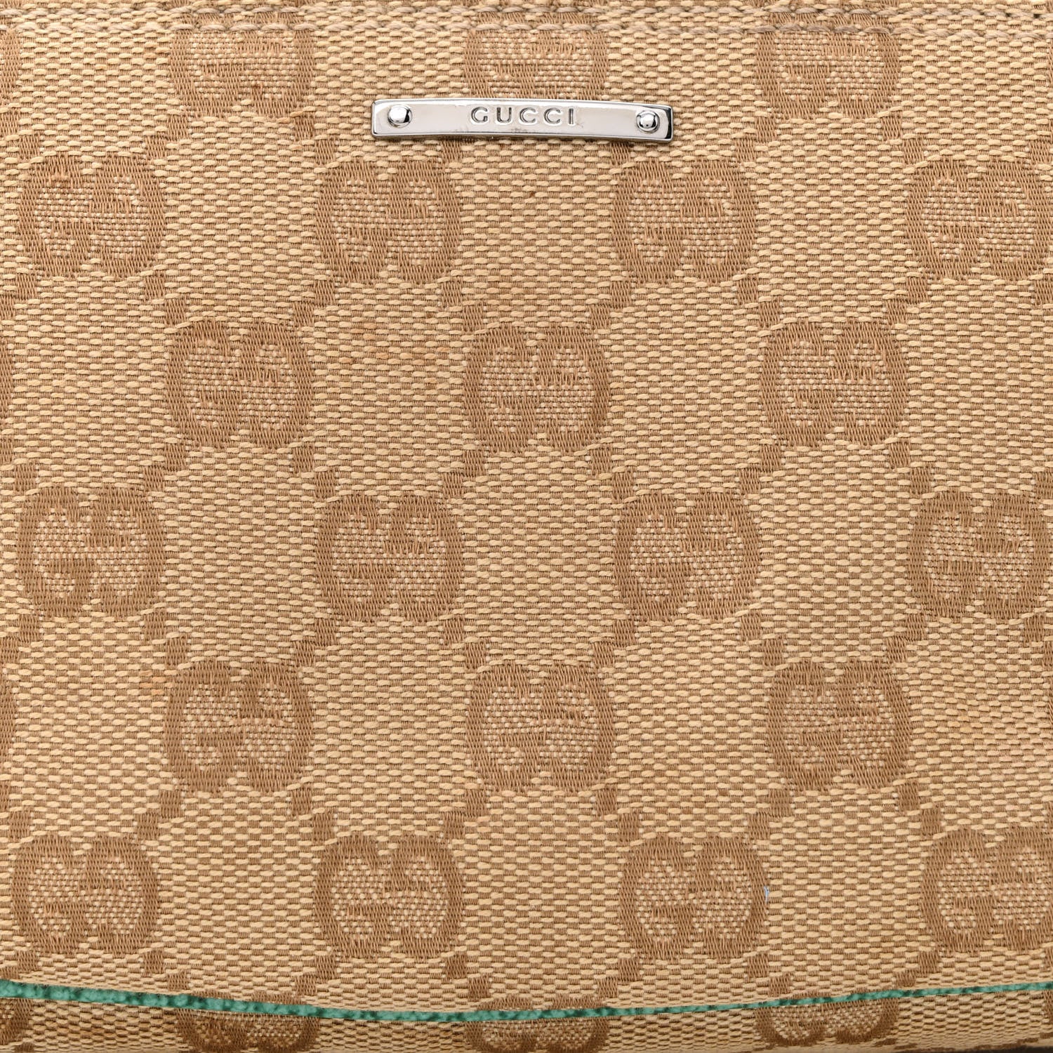 Gucci Monogram Boat Pochette Teal 8 of 17