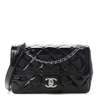 Chanel Patent Quilted Small Coco Shine Flap Black 1 of 9