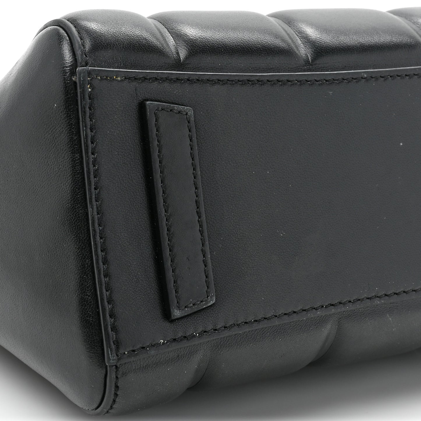 Box Calfskin Padded Mini Lock Antigona Shoulder Bag Black