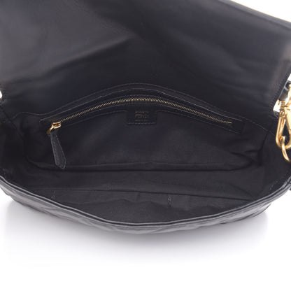 Fendi Nappa FF 1974 Embossed Baguette Black 6 of 10