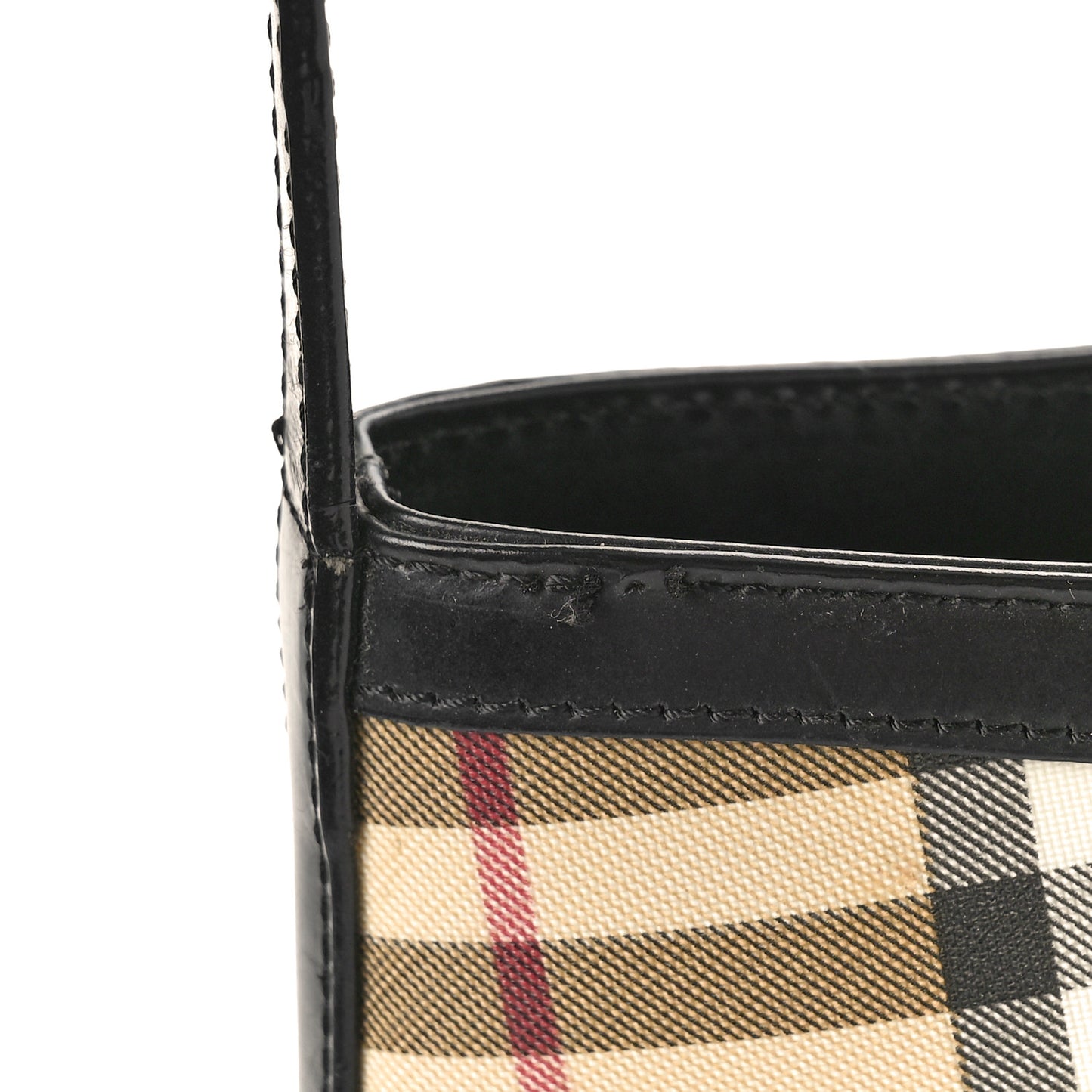 House Check Shoulder Bag Black