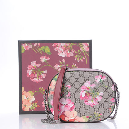 Gucci GG Supreme Monogram Blooms Mini Chain Shoulder Bag Beige Multicolor Dry Rose 8 of 8