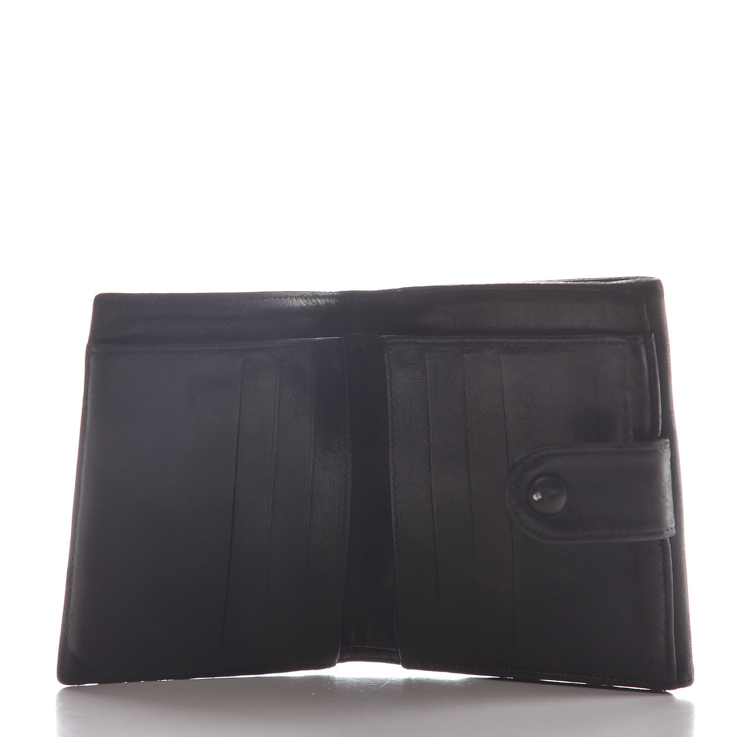 Chanel Lambskin Timeless CC Compact French Wallet Black 5 of 11