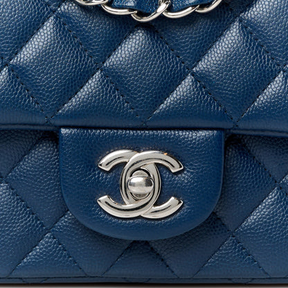 Chanel Caviar Quilted Mini Square Flap Navy 8 of 10