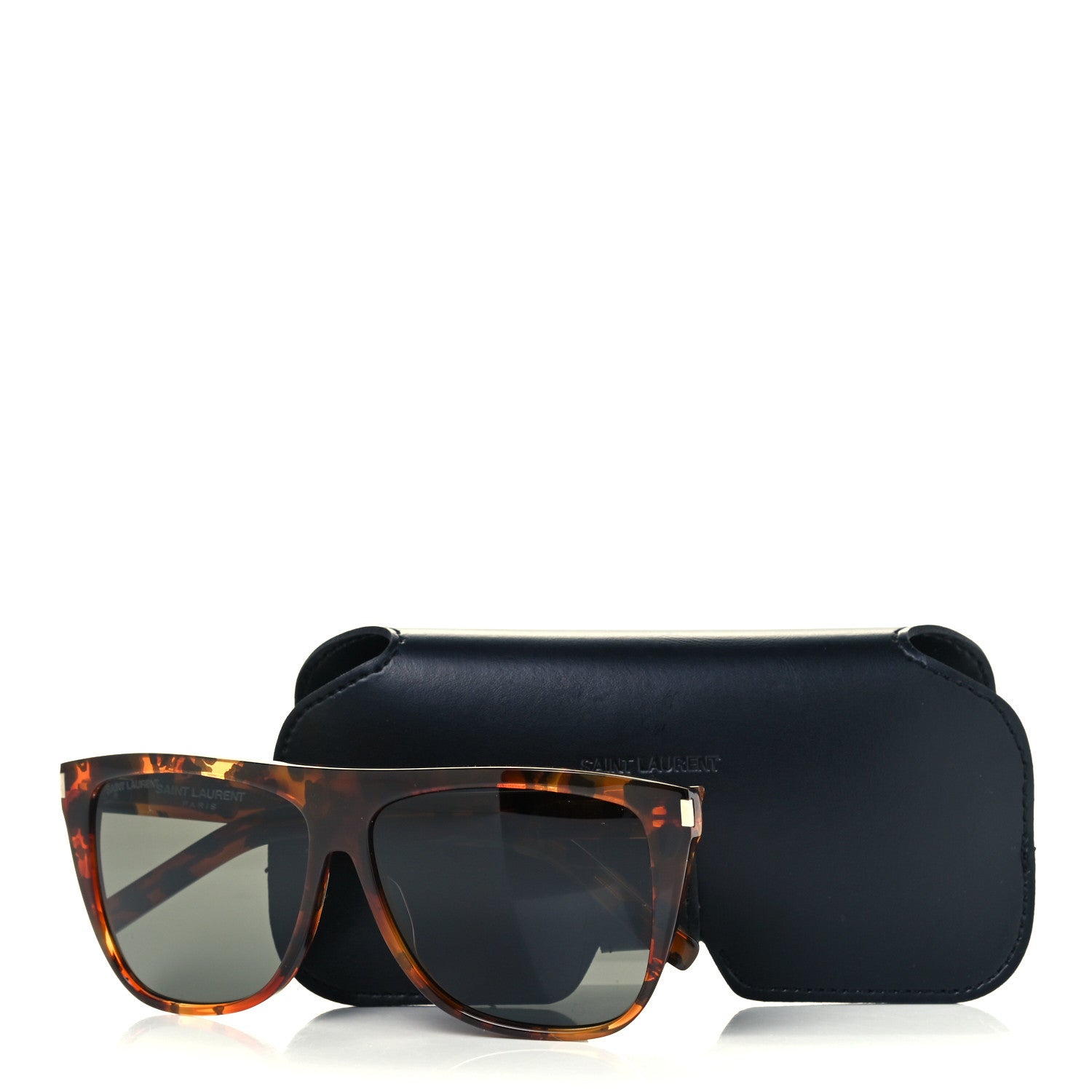 Saint Laurent Acetate Flat Top SL1 015 Sunglasses Tortoise 9 of 9