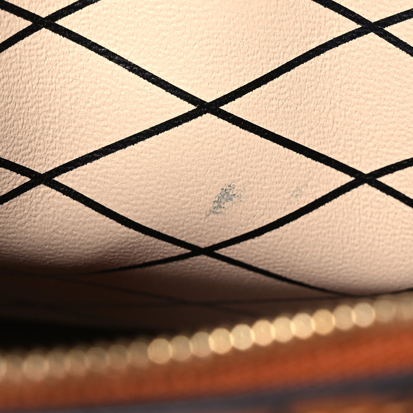 Denim Calfskin Malletage Trunk Clutch Light Blue