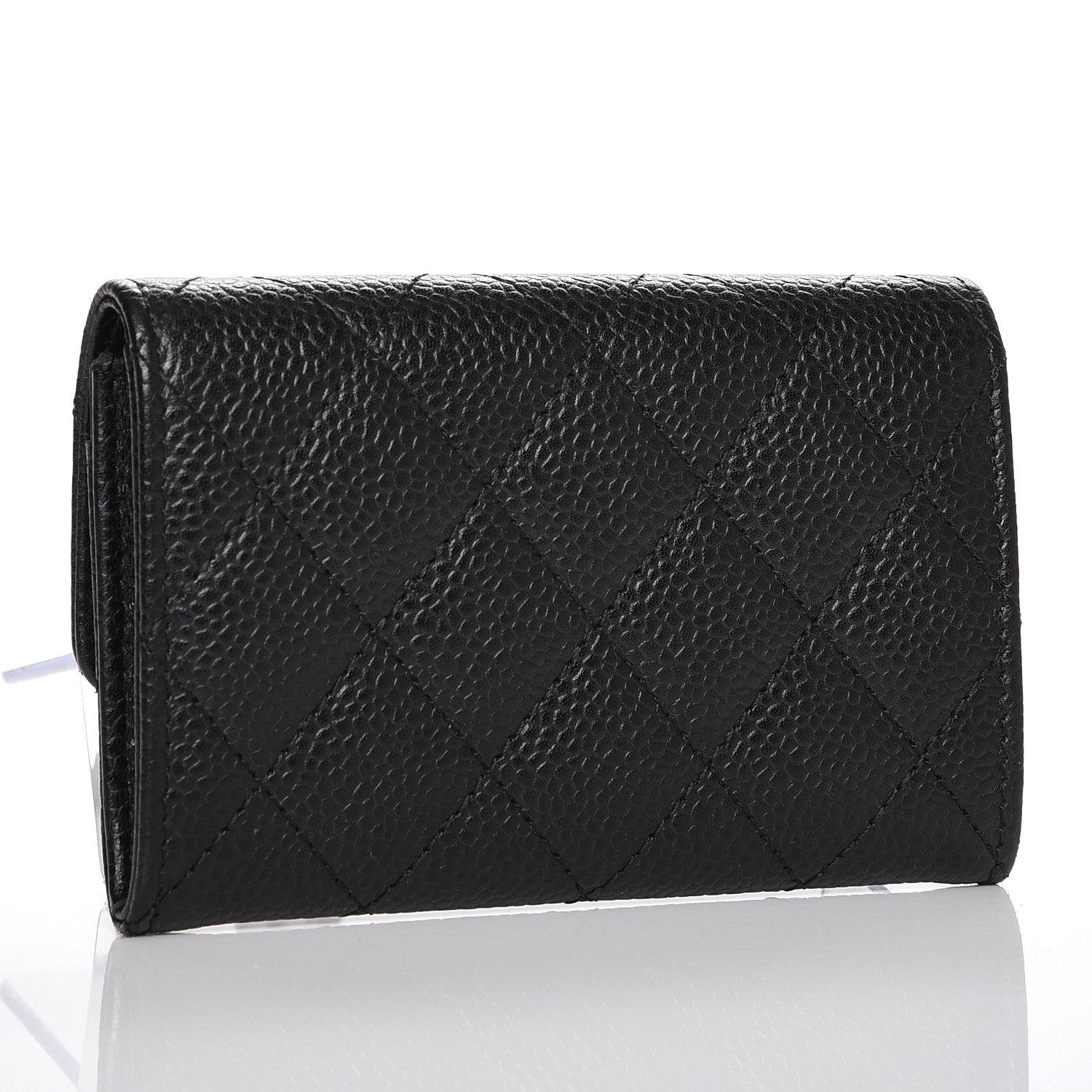Chanel Caviar Quilted Flap Card Holder Black 3 of 8