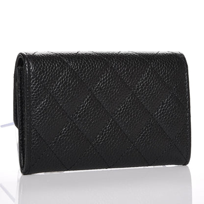 Chanel Caviar Quilted Flap Card Holder Black 3 of 8